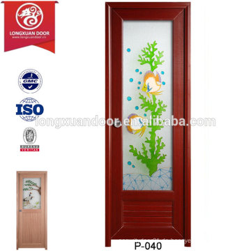 China Wholesale kundenspezifische PVC-Plastikdusche-Türen, mit bewaldeten Glas